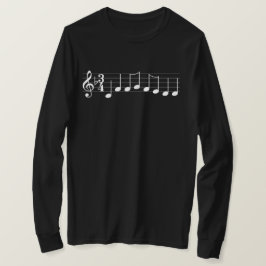 Camiseta Notas musicales te deseamos un dulce navideño T