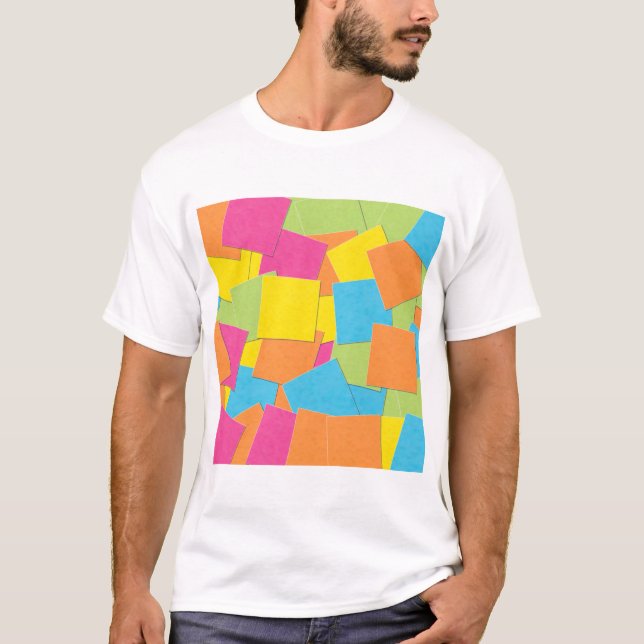 Camiseta Notas pegajosas arte (Anverso)