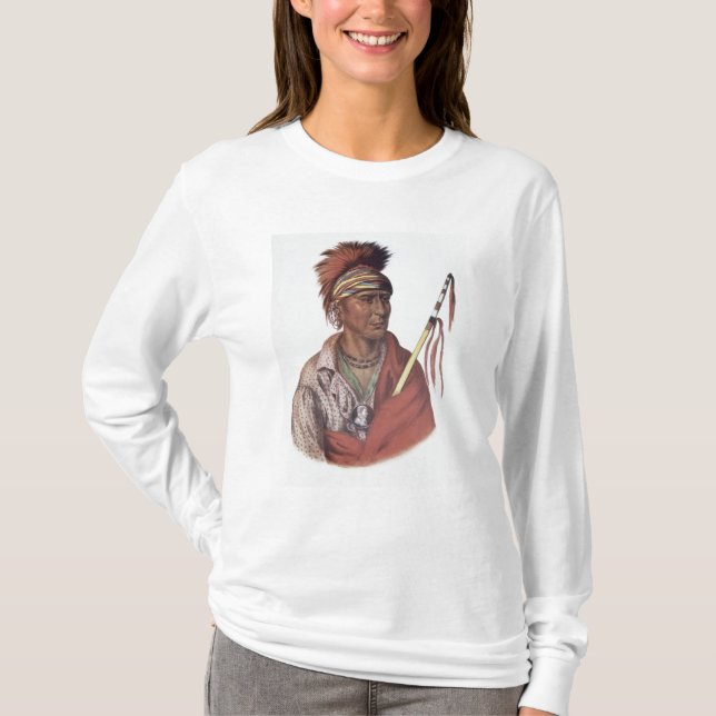 Camiseta Notchimine o ningún corazón, jefe de Iowa (Anverso)