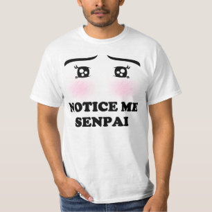 Camiseta Nóteme chica de ruborización Kawaii Manga del