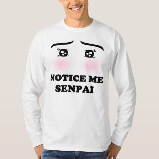 Camiseta Nóteme chica de ruborización Kawaii Manga del