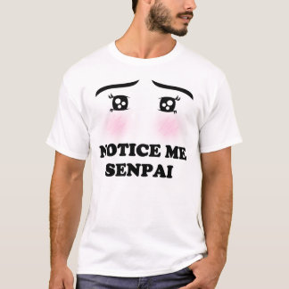 Camiseta Nóteme chica de ruborización Kawaii Suki del
