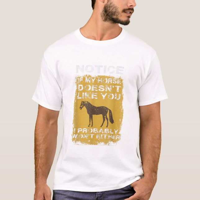 Camiseta Noten si a mi caballo no le gustas que probablemen (Anverso)