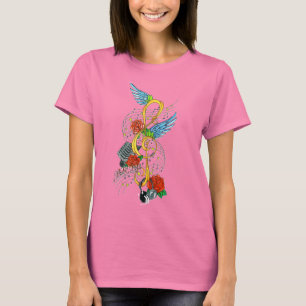 Camiseta notenschlüssel mireille