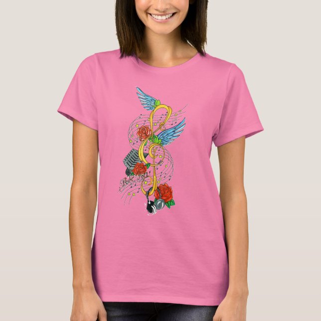 Camiseta notenschlüssel mireille (Anverso)