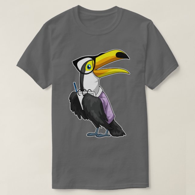 Camiseta Notepad de Toucan Secretary (Diseño del anverso)