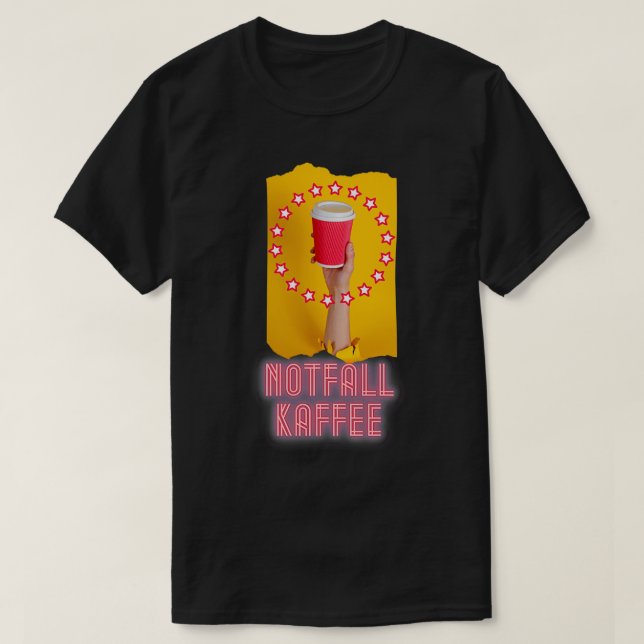 Camiseta Notfall Kaffee 2 go Espresso Becher (Diseño del anverso)