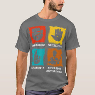 Camiseta Nothing Beats Montessori Teachers Montessori Educ