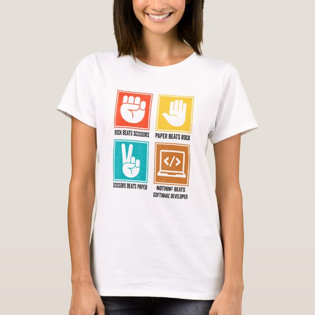 Camiseta Nothing Beats Software Developer Programmer Coding (Anverso)