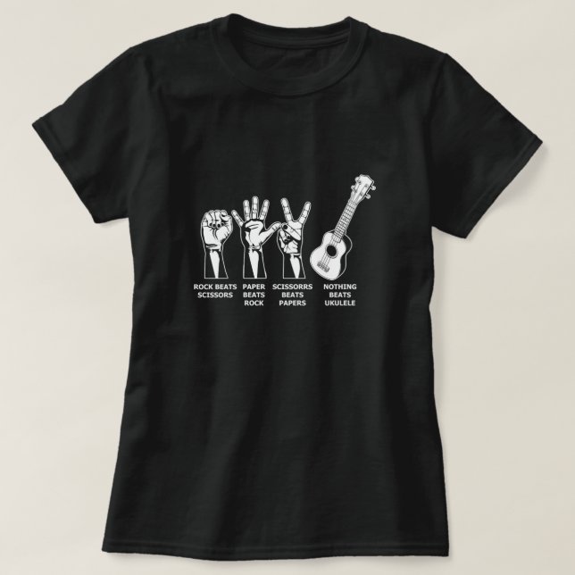 Camiseta Nothing Beats Ukulele Uke Acoustic Instrument Gift (Diseño del anverso)