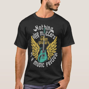 Camiseta Nothing Else S - Festival de Música Tee de guitarr