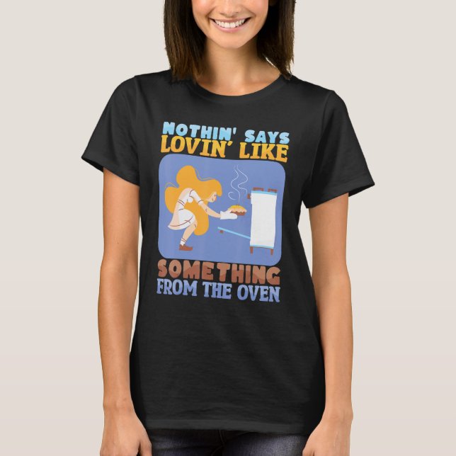 Camiseta Nothing Says Loving Like Baking Bakery Donut Cake  (Anverso)