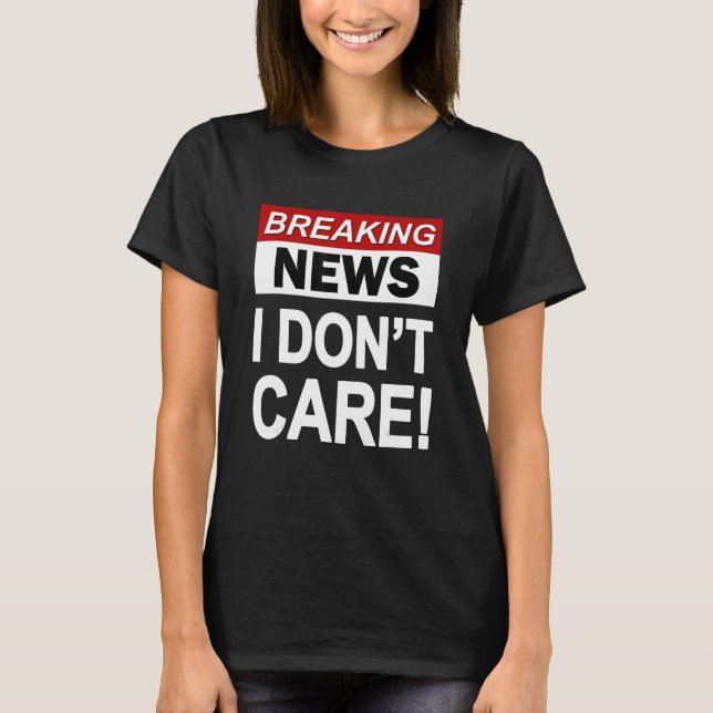 Camiseta Noticias curiosas que no me importan Sarcasm Sarcá (Anverso)