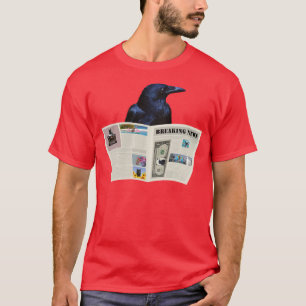 Camiseta Noticias de última hora agitan el periódico TShirt