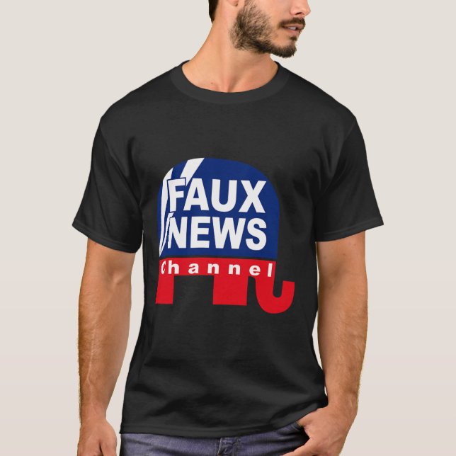 Camiseta Noticias falsas - Noticias falsas contra Trump (Anverso)
