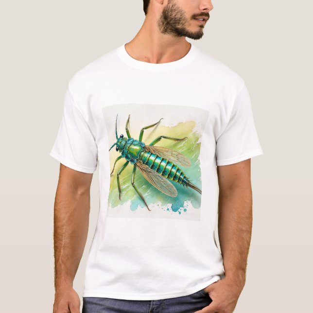 Camiseta Notonecta Water Bug 280924IREF245 - Watercolor (Anverso)