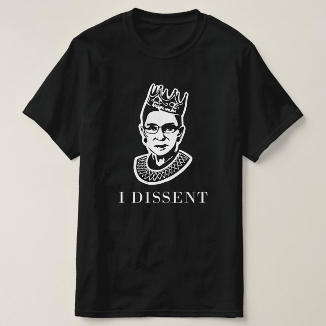 Camiseta Notorio RBG - No estoy de acuerdo con Ruth Bader G (Diseño del anverso)