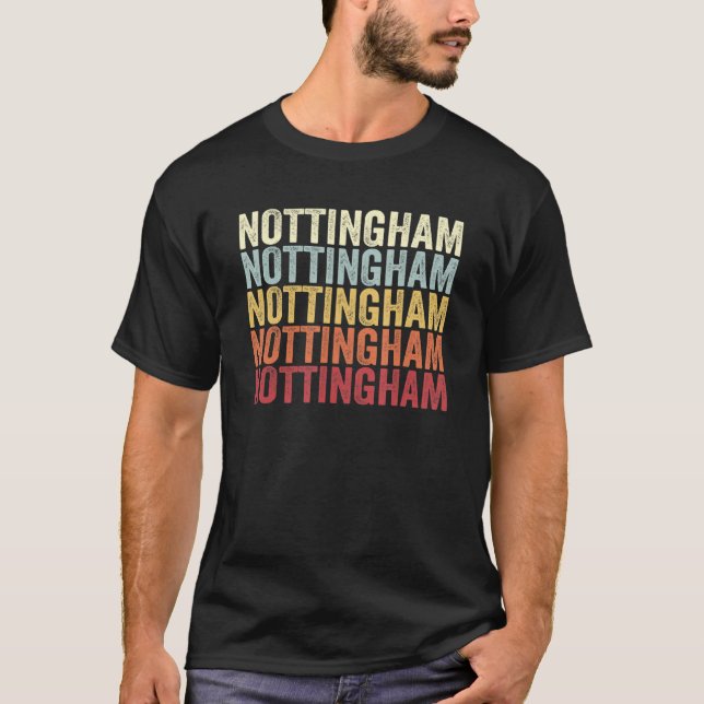 Camiseta Nottingham Pennsylvania Nottingham PA Retro Vintag (Anverso)
