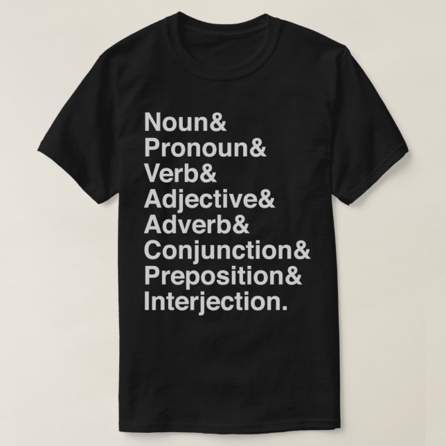 Camiseta Noun amp Pronoun amp (Diseño del anverso)
