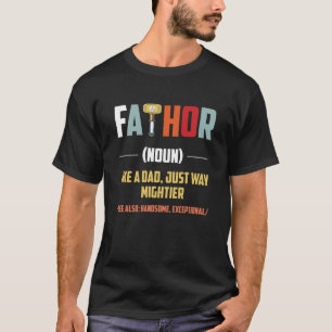 Camiseta noun padre como un papá mucho más fuerte, ver tamb