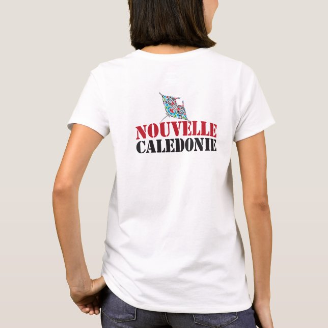 Camiseta Nouvelle-Calédonie, raie manta, tribal océanien (Reverso)