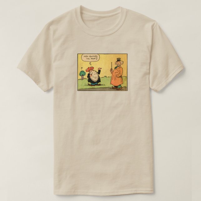 Camiseta "¿Nov Shmoz Ka Pop?" Hitchhiker Shirt (Diseño del anverso)