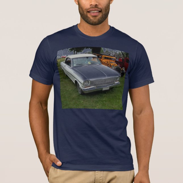Camiseta Nova chevy blanca 1963 con vista delantera del (Anverso)