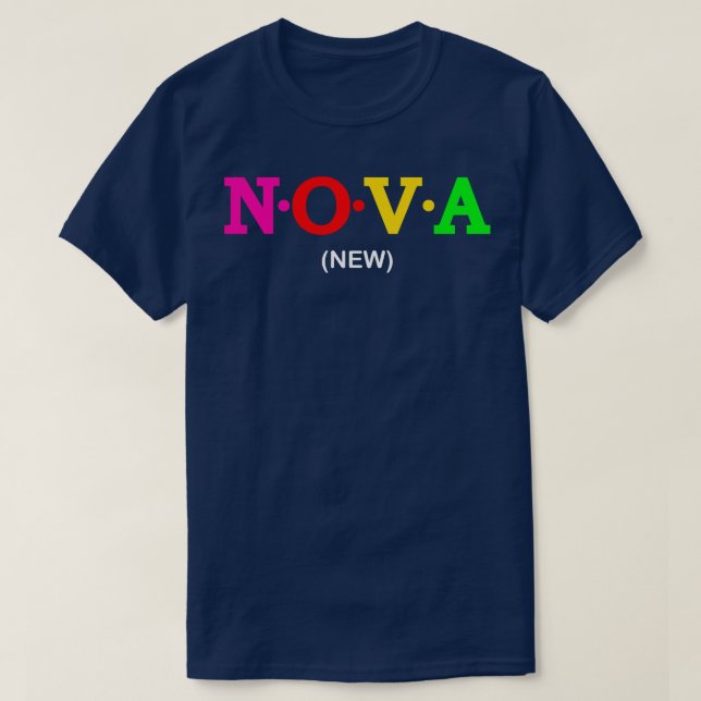 Camiseta Nova New (Diseño del anverso)