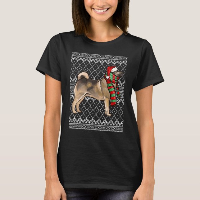Camiseta Nova Noruego Elkhound Santa Claus Gorra Ugly Chris (Anverso)