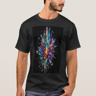 Camiseta Nova Prismática Explosión de Cristal 3D Ultra