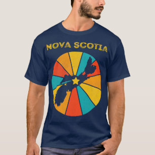 Camiseta Nova Scotia Canada Vintage Distresres Souvenir