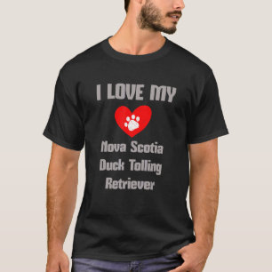 Camiseta Nova Scotia Duck Toler Me encanta mi perro D