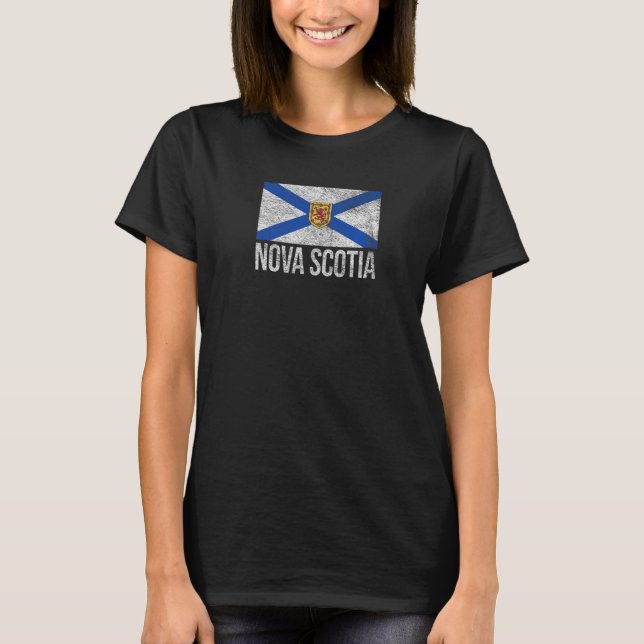 CAMISETA NOVA SCOTIA FLAG CANADÁ NUEVA ESCOCIA SALTIRA (Anverso)