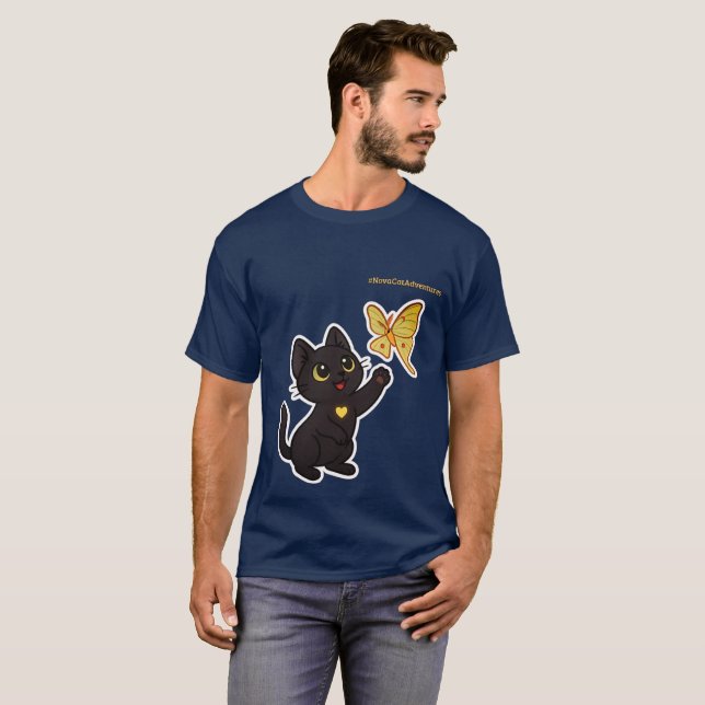 Camiseta #NovaCatAdventures  and Lunar Moth Frolics T-Shirt (Anverso completo)