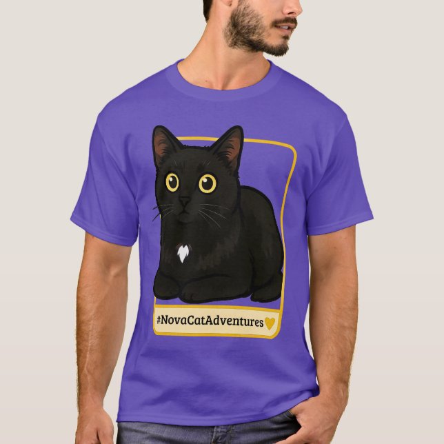 Camiseta #NovaCatAdventures | v1 - T-shirt (Anverso)