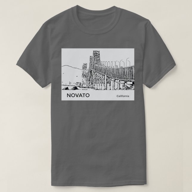 Camiseta Novato California TShirt (Diseño del anverso)