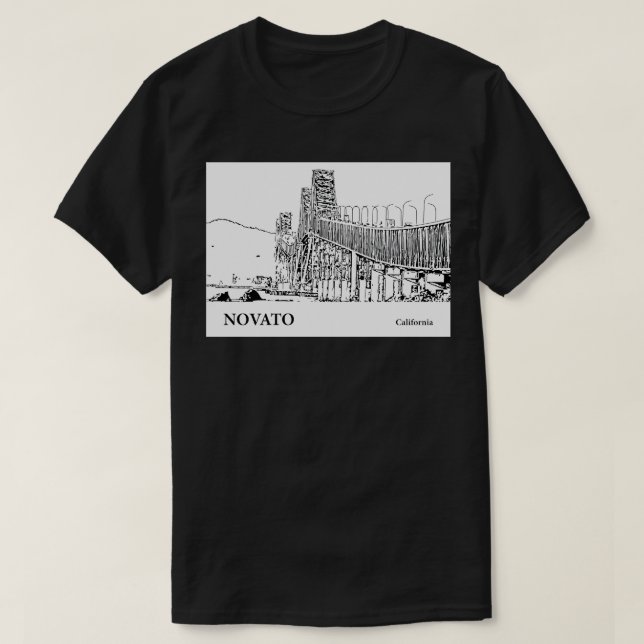 Camiseta Novato California TShirt 2 (Diseño del anverso)