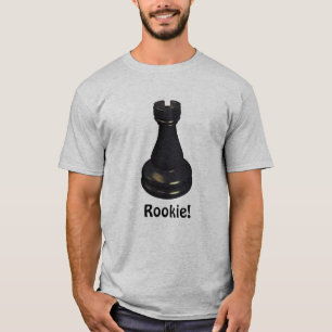 Camiseta ¡NOVATO! Pieza de ajedrez Torre