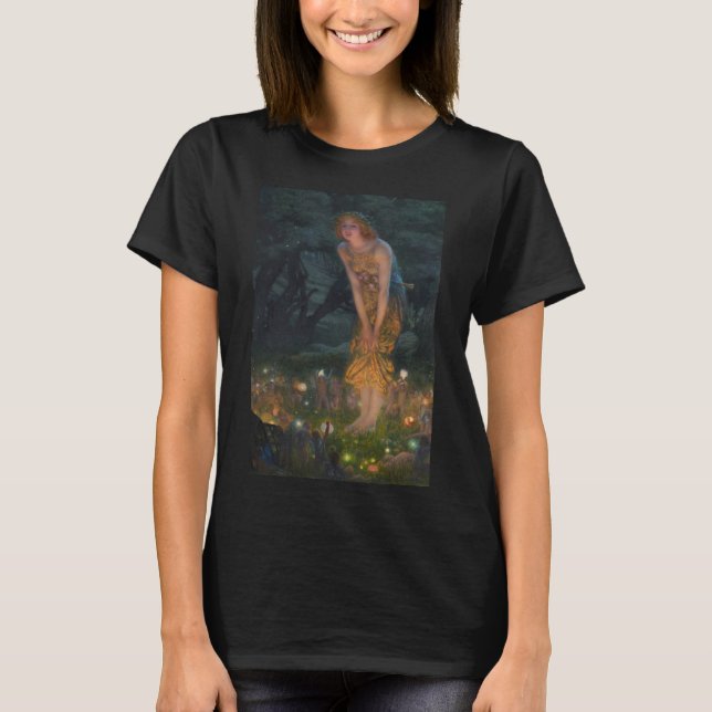 Camiseta Nove de verano Edward Robert Hughes Fairies Fantas (Anverso)