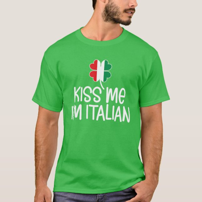 Camiseta Nove divertida italiana del Día Verde de San Patri (Anverso)