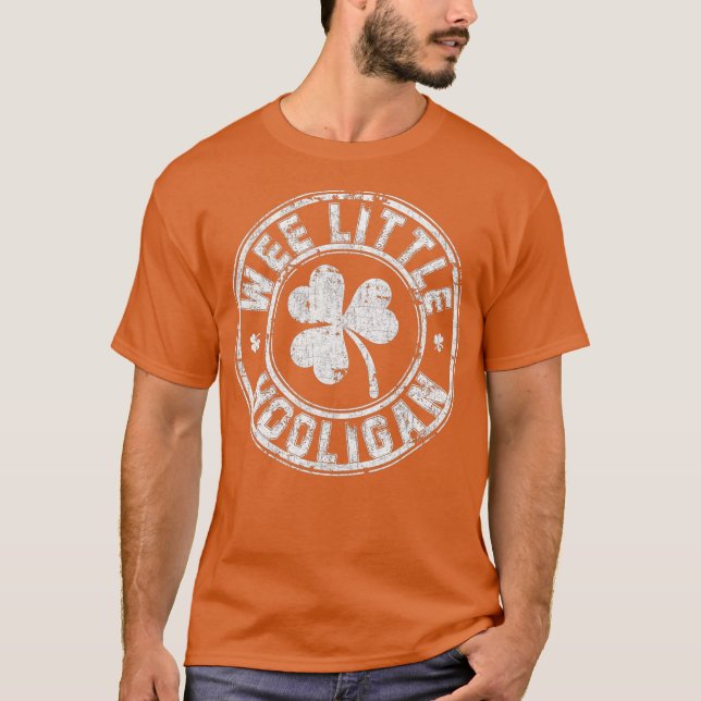 Camiseta Nove Pequeño Hooligan Gran San Patricio Día Tee (Anverso)