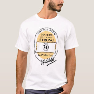 Camiseta Novedad 30.º cumpleaños Funny BeerLabel