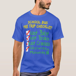 Camiseta Novedad CDL Bus Driver Pre-Trip Trucking