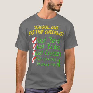 Camiseta Novedad CDL Bus Driver Pre-Trip Trucking