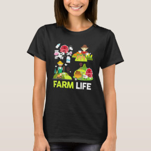 Camiseta Novedad de animales de la leche de cerdo de gallin