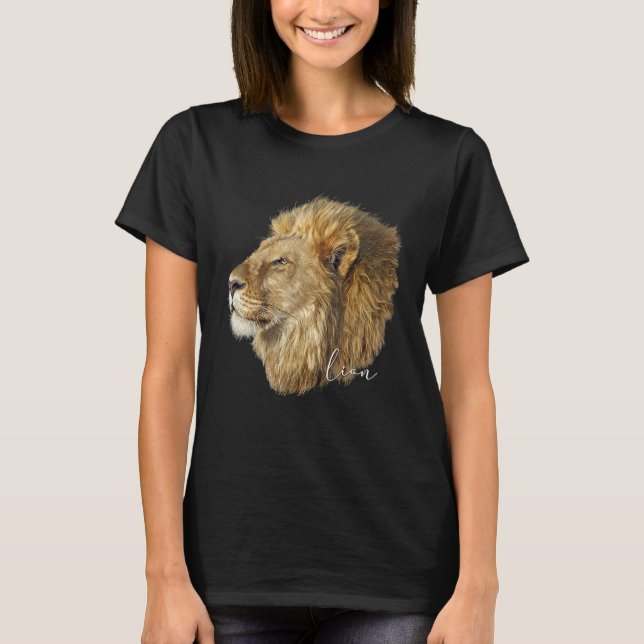 Camiseta Novedad de animales del León de Guay Felidae Wildc (Anverso)
