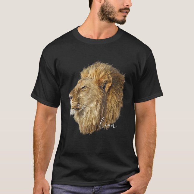 Camiseta Novedad de animales del León de Guay Felidae Wildc (Anverso)