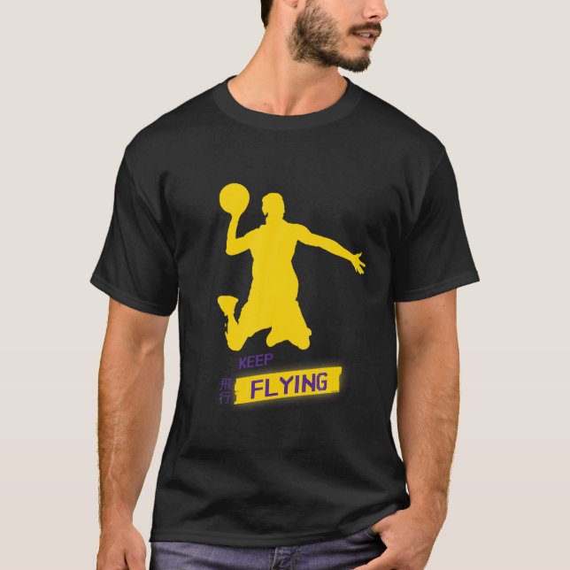 Camiseta Novedad de baloncesto Slam Dunk Jump Player Keep F (Anverso)