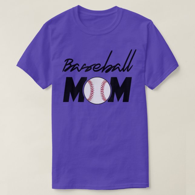 Camiseta Novedad de béisbol Diseño Béisbol Mamá, Madre, Gra (Diseño del anverso)