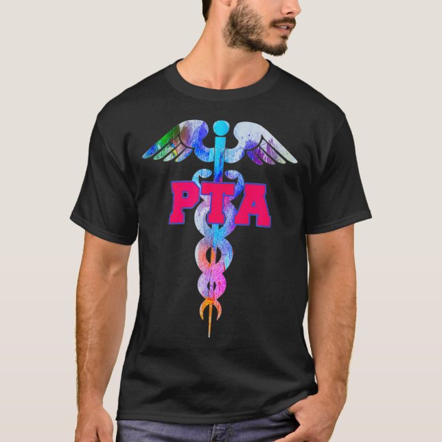 Camiseta Novedad de Caduceus, Asistente de Terapia Física P (Anverso)